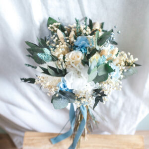 Ramo de Novia celeste "Brisa Glacial"