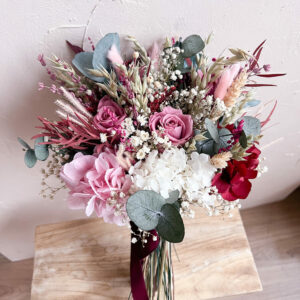 Ramo de novia burdeos Velo de Otoño