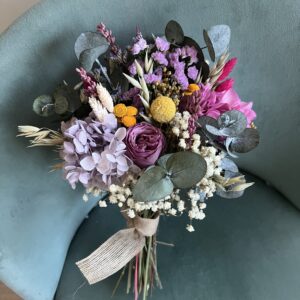 Ramo preservado  buganvilla y mostaza